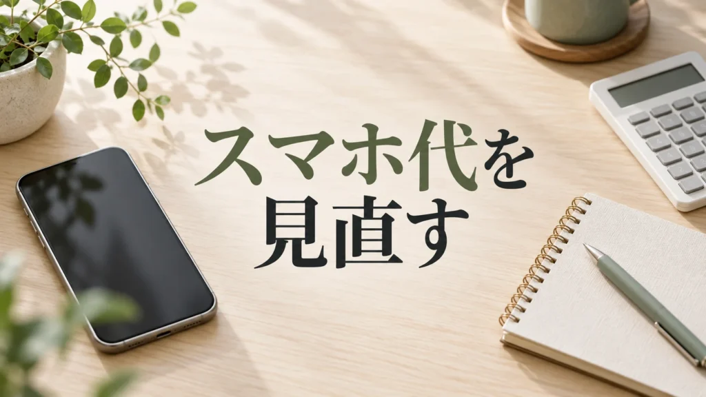 スマホ代を月3,000円以内にしたい人へ｜データ量・通話・初期費用で選ぶの表紙