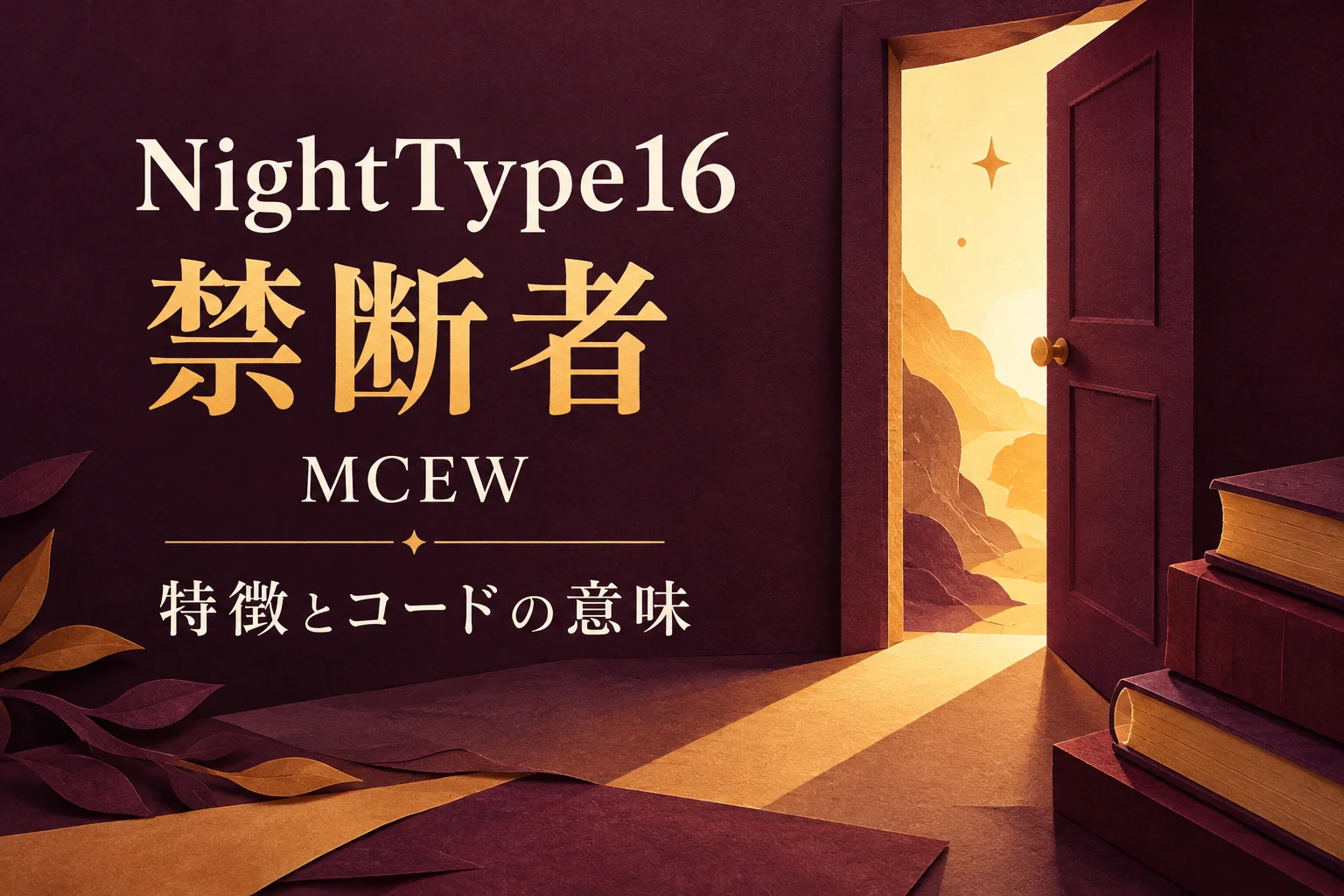 ナイトタイプ16 禁断者 MCEW｜特徴とコードの意味
