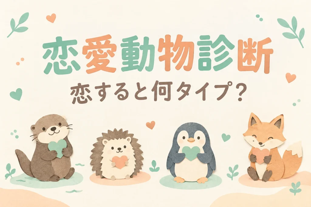 恋愛動物診断、恋すると何タイプ？