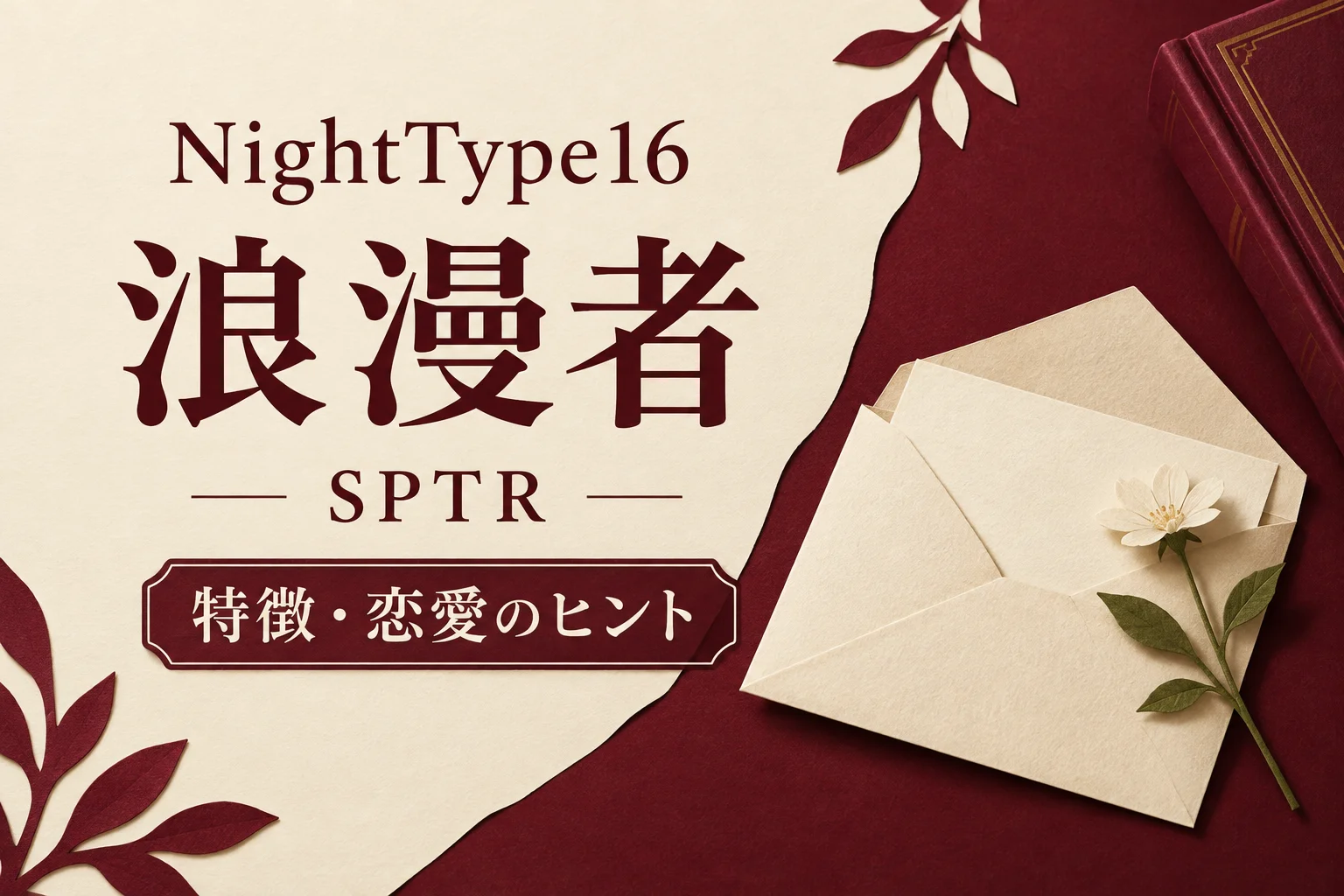 ナイトタイプ16 浪漫者 SPTR|特徴・恋愛のヒント