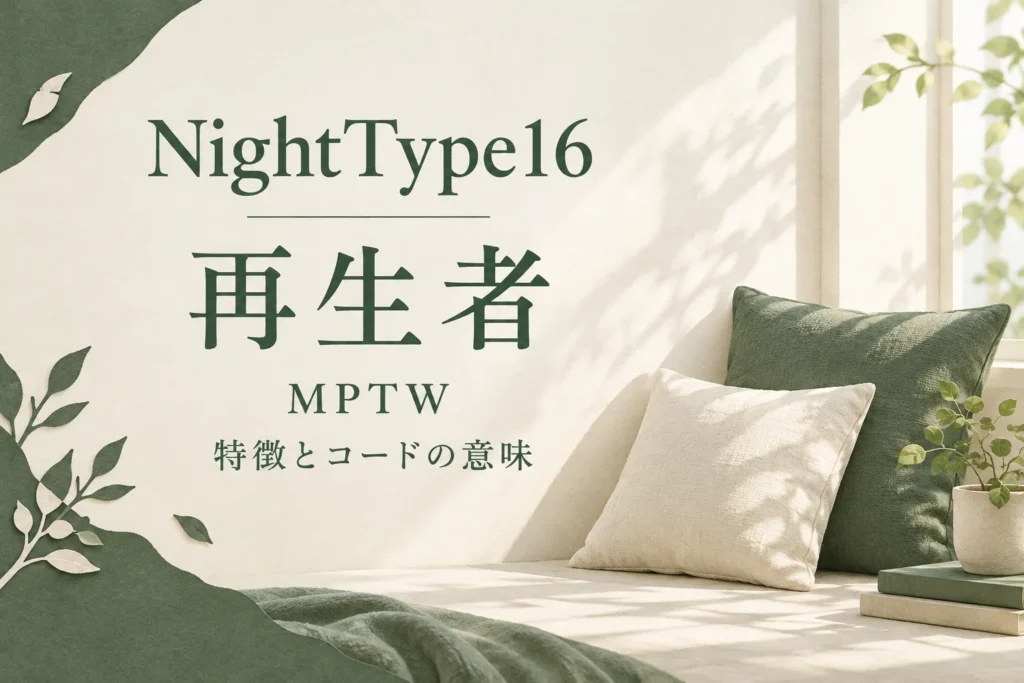 ナイトタイプ16 再生者 MPTW｜特徴とコードの意味